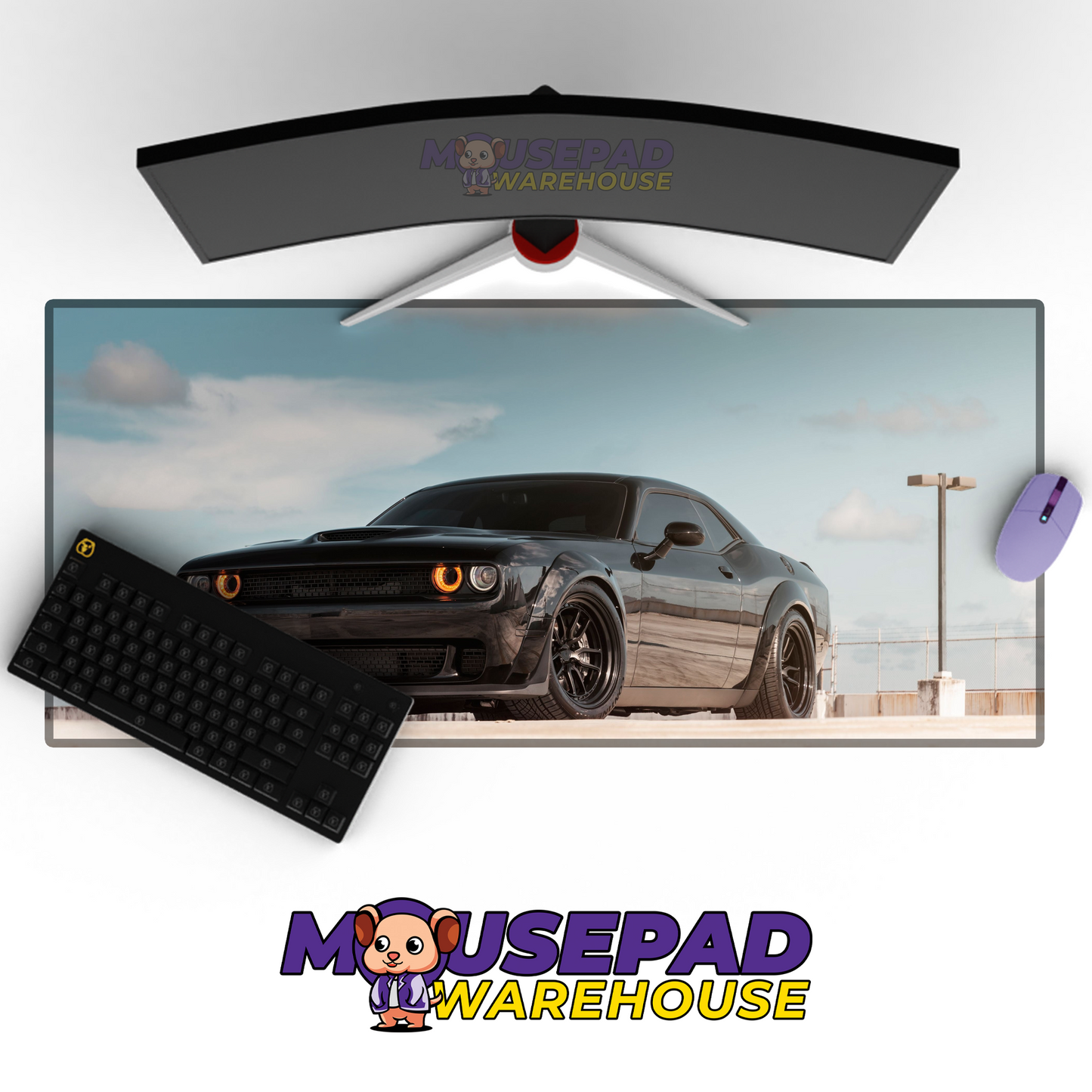 Dodge Challenger V12 Mousepad Mockup