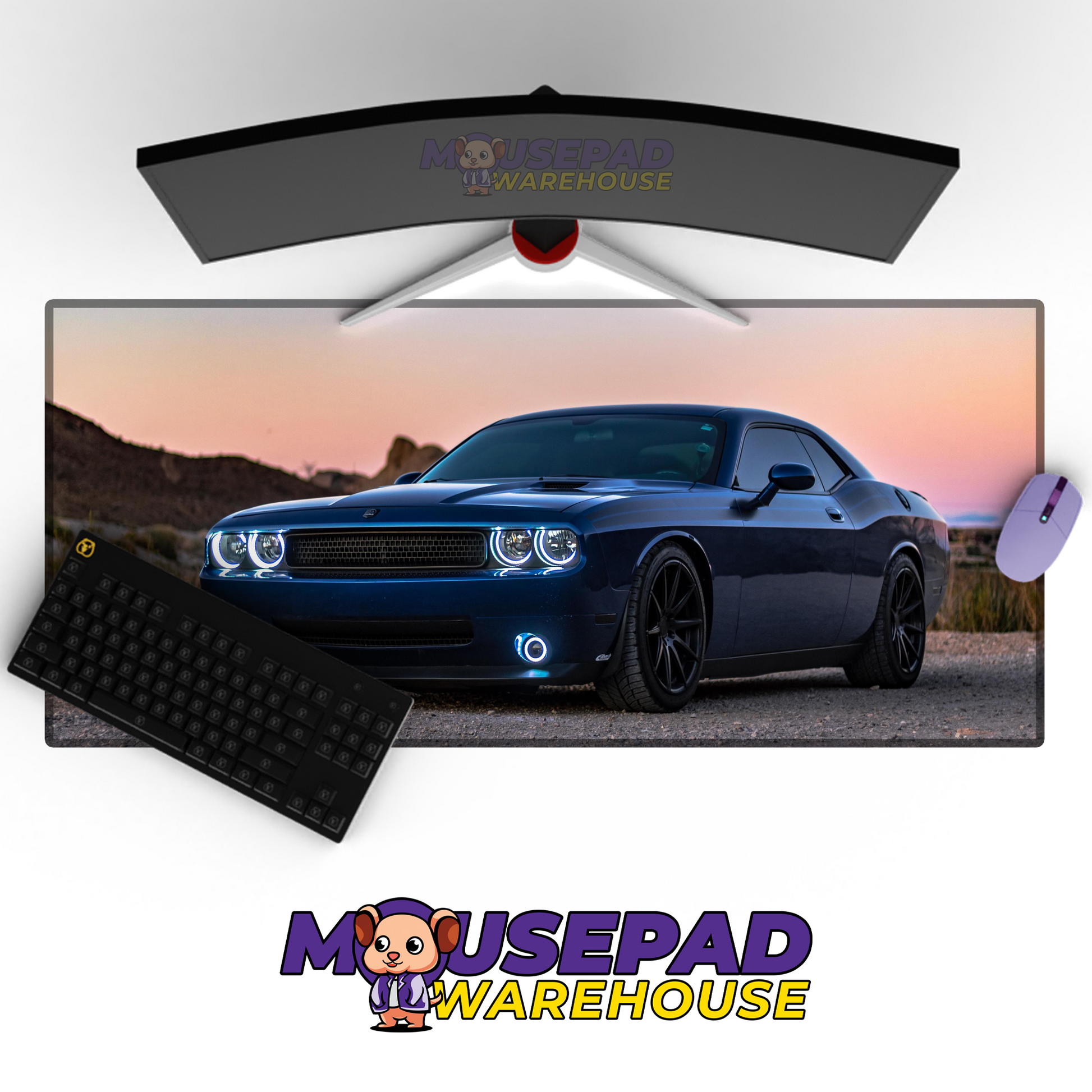 Dodge Challenger V2 Mousepad Mockup