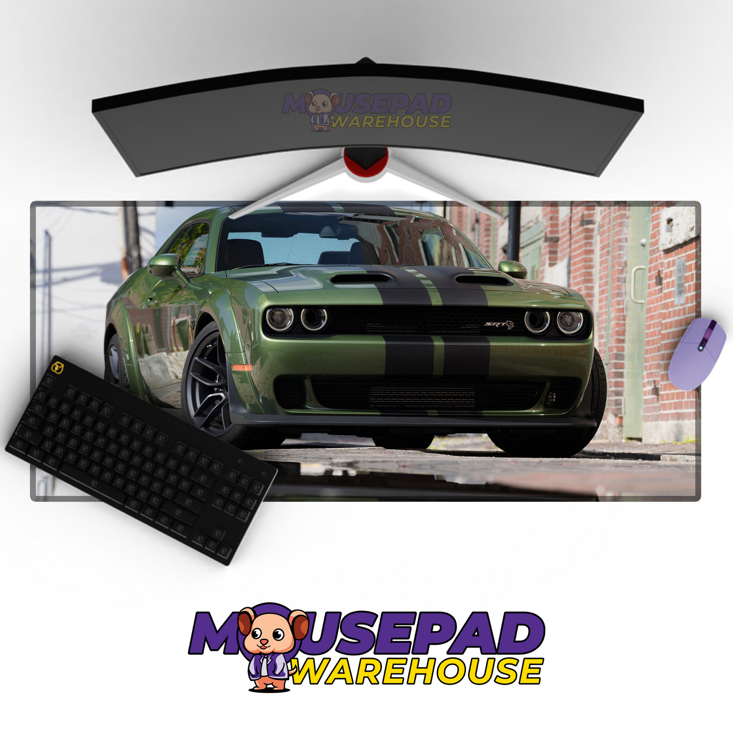 Dodge Challenger V4 Mousepad Mockup