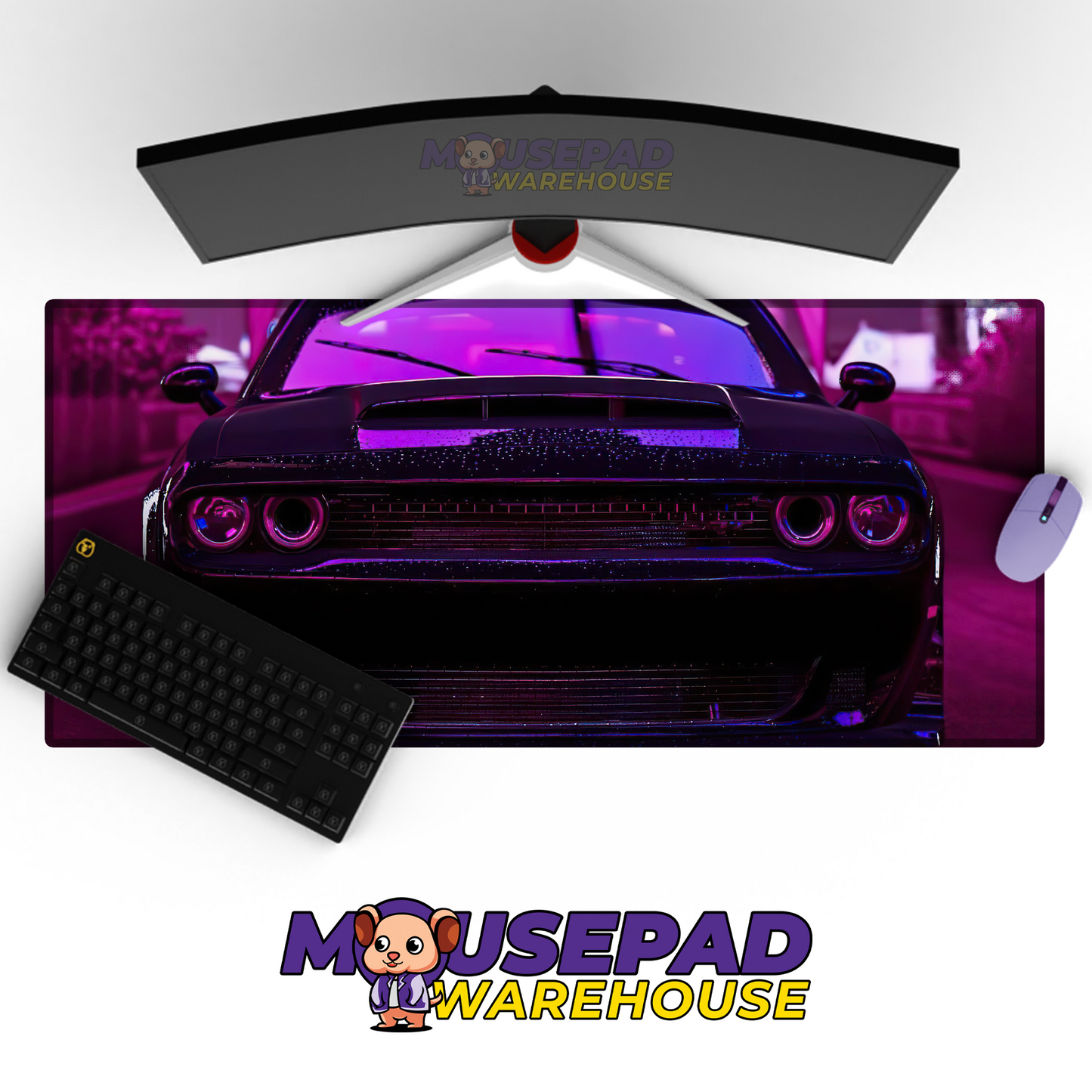 Dodge Challenger V6 Mousepad Mockup