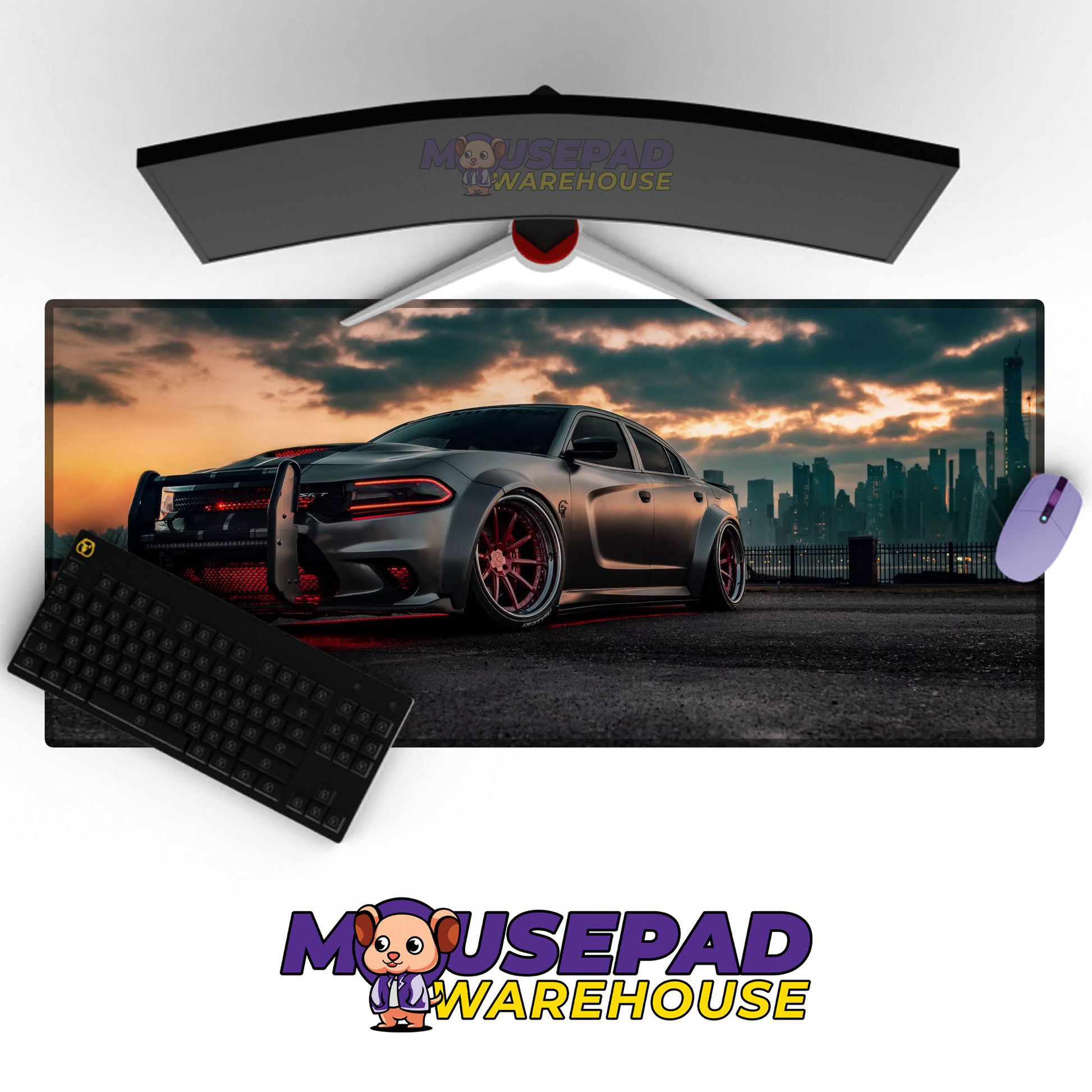 Dodge Charger V12 Mousepad Mockup