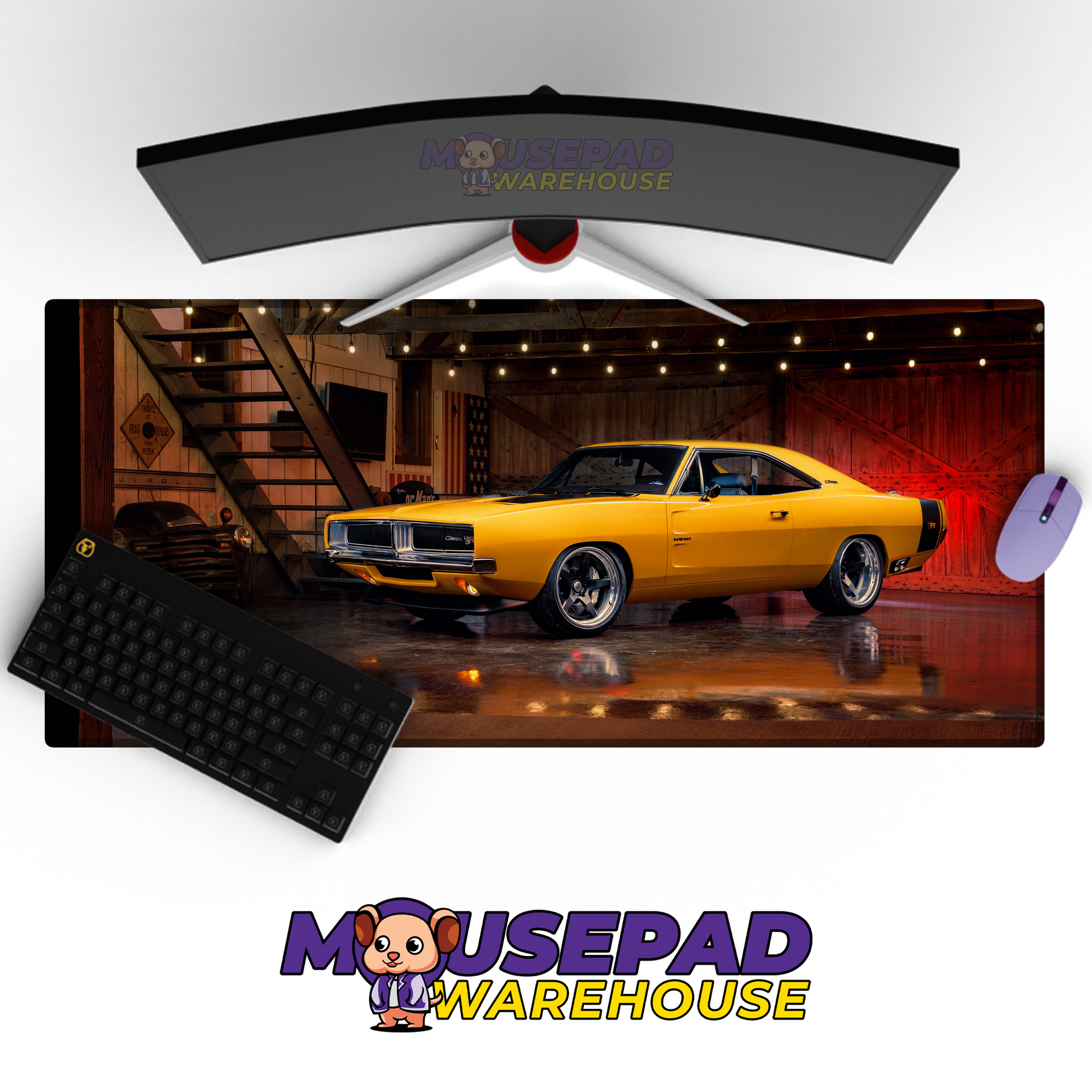 Dodge Charger V30 Mousepad Mockup