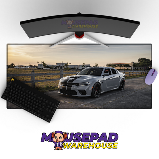 Dodge Charger V8 Mousepad Mockup