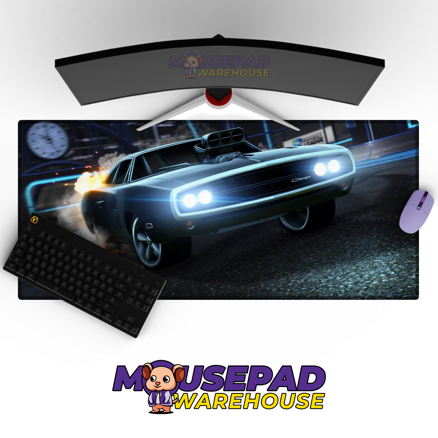 Dodge Charger V9 Mousepad Mockup