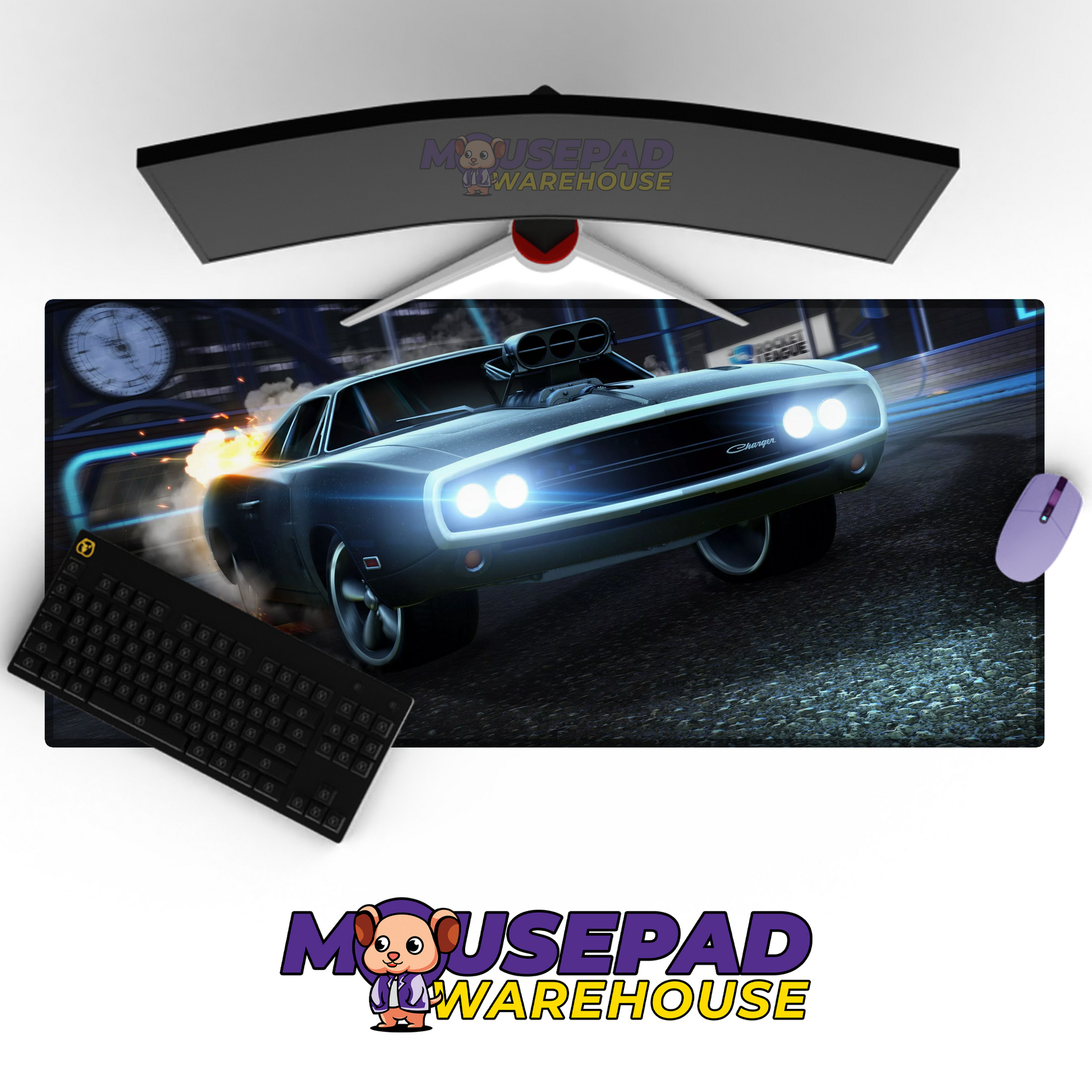 Dodge Charger V9 Mousepad Mockup