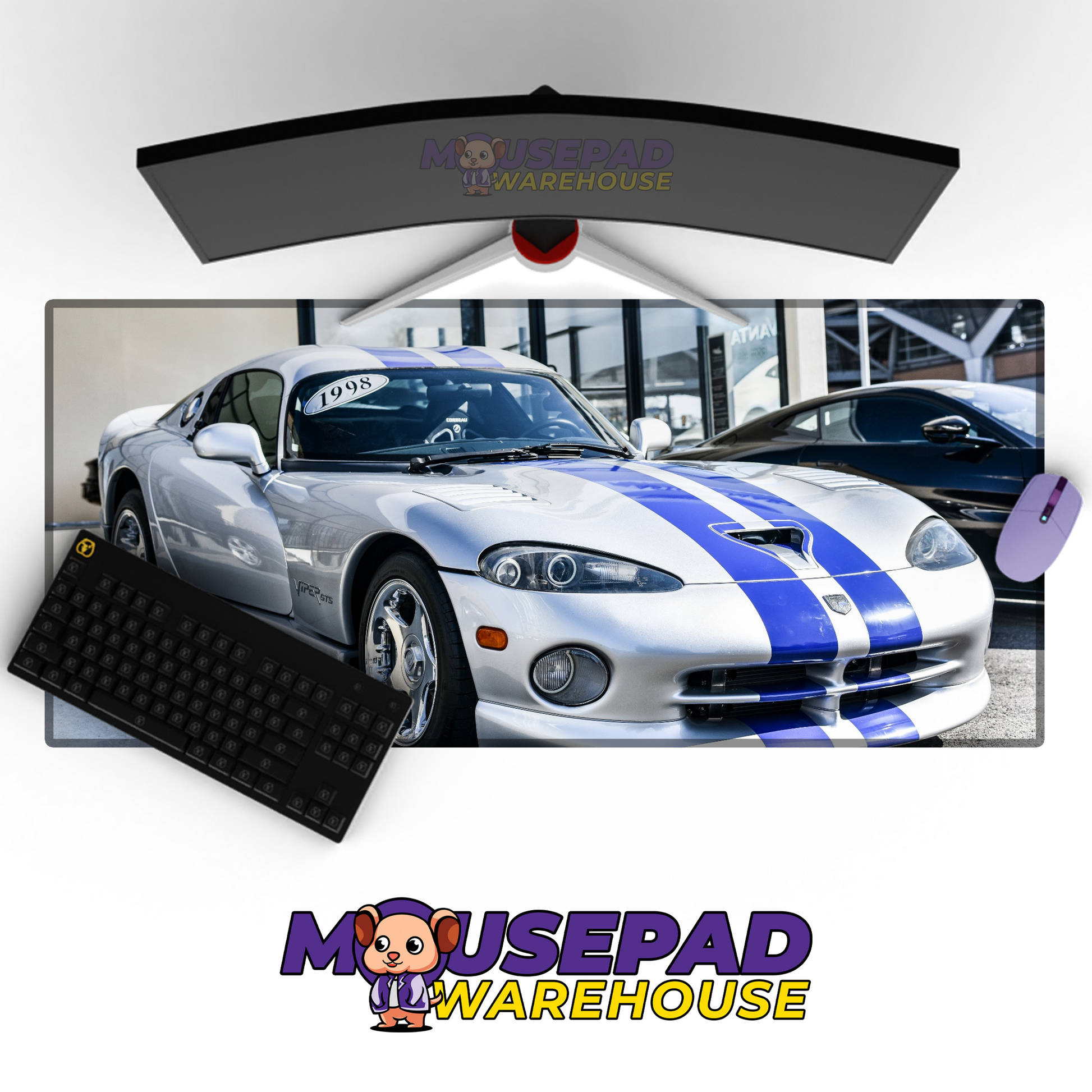 Dodge Viper V10 Mousepad Mockup