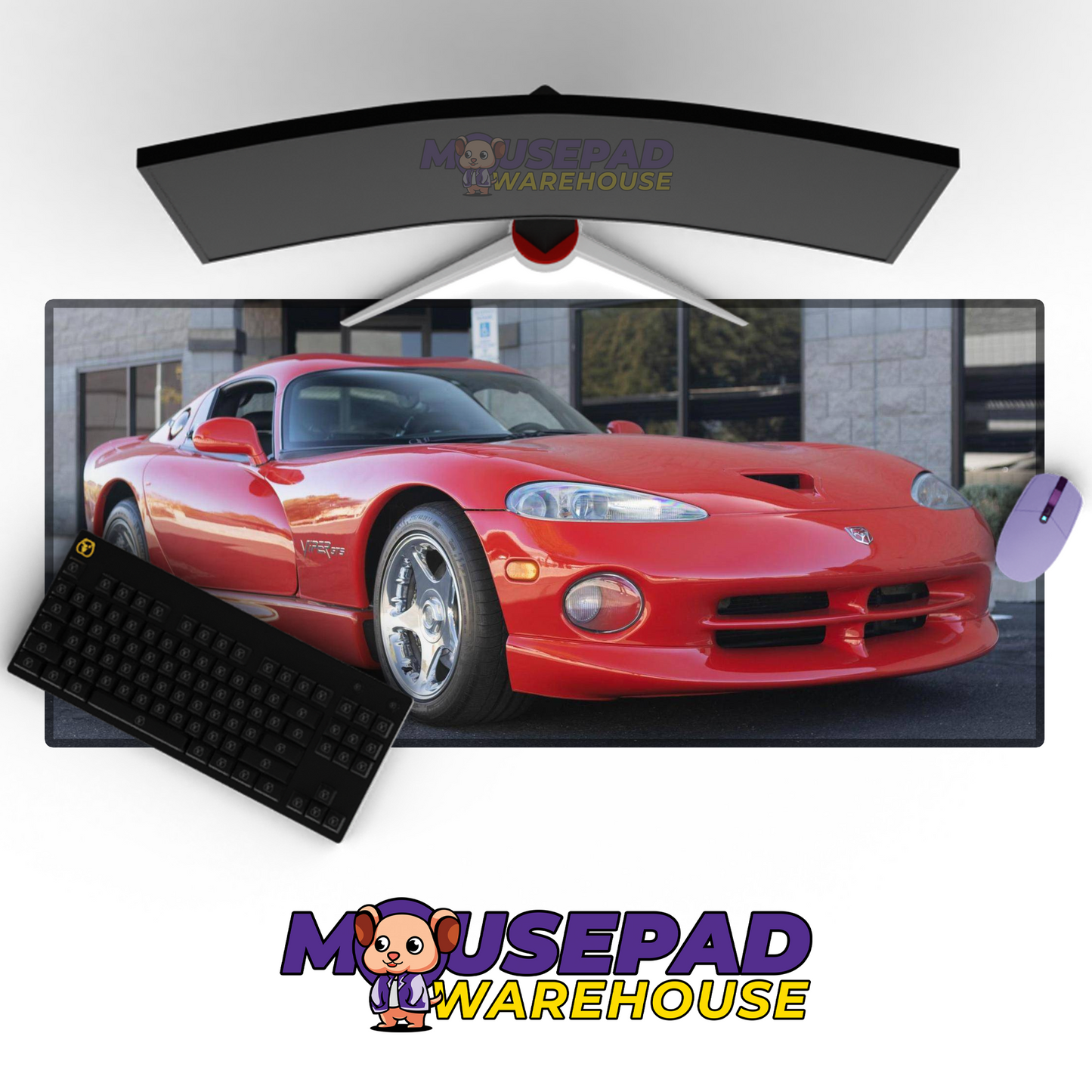 Dodge Viper V12 Mousepad Mockup