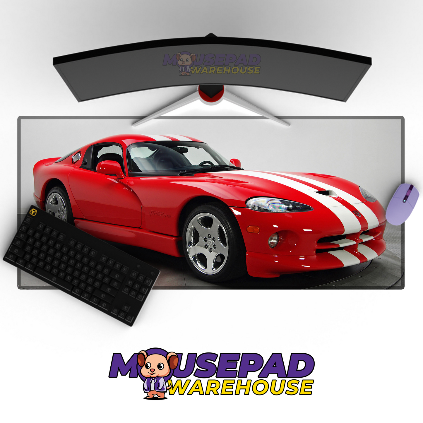 Dodge Viper V16 Mousepad Mockup