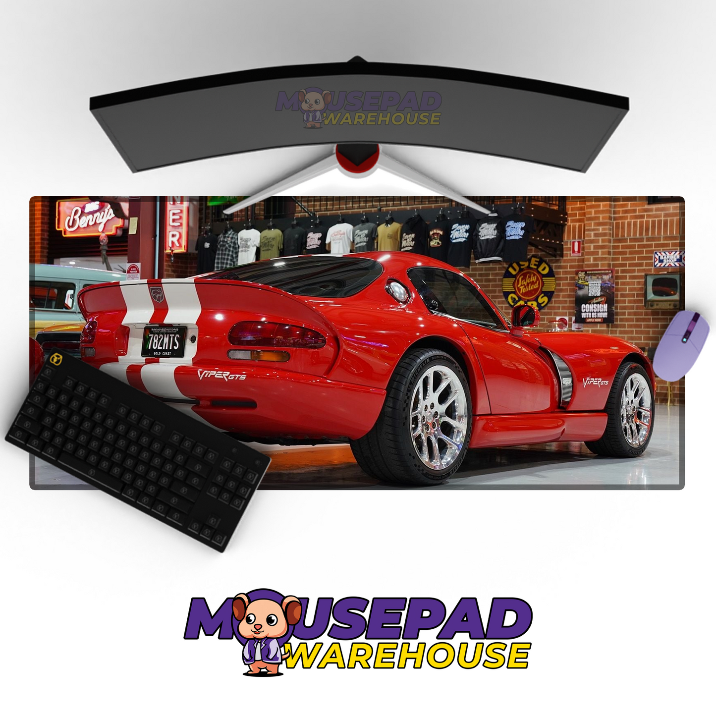 Dodge Viper V1 Mousepad Mockup
