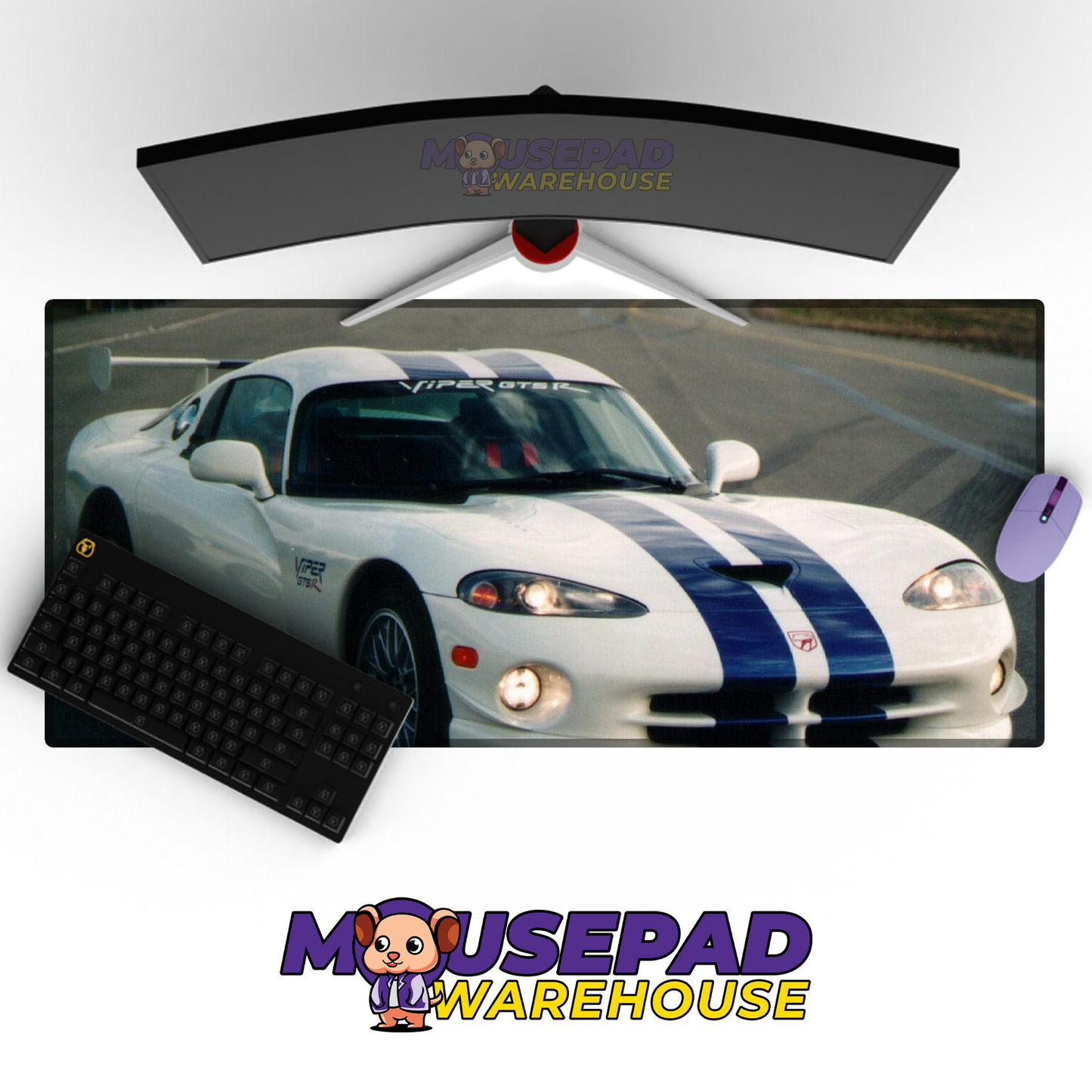 Dodge Viper V8 Mousepad Mockup