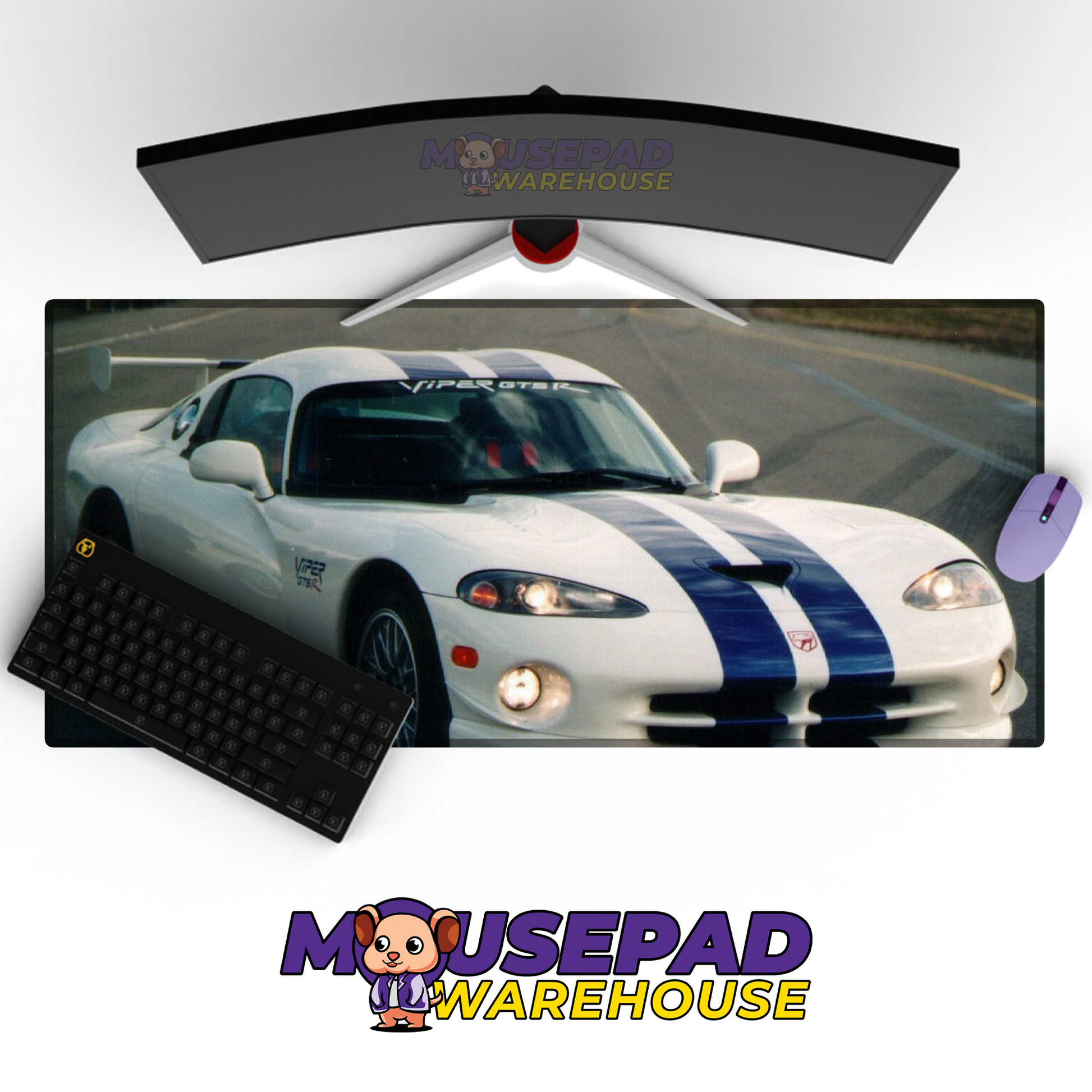 Dodge Viper V8 Mousepad Mockup