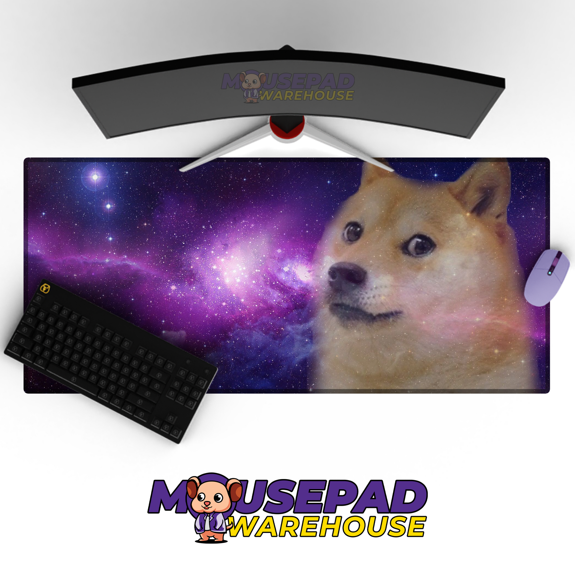 Doge Meme Mousepad Desk mat Mockup