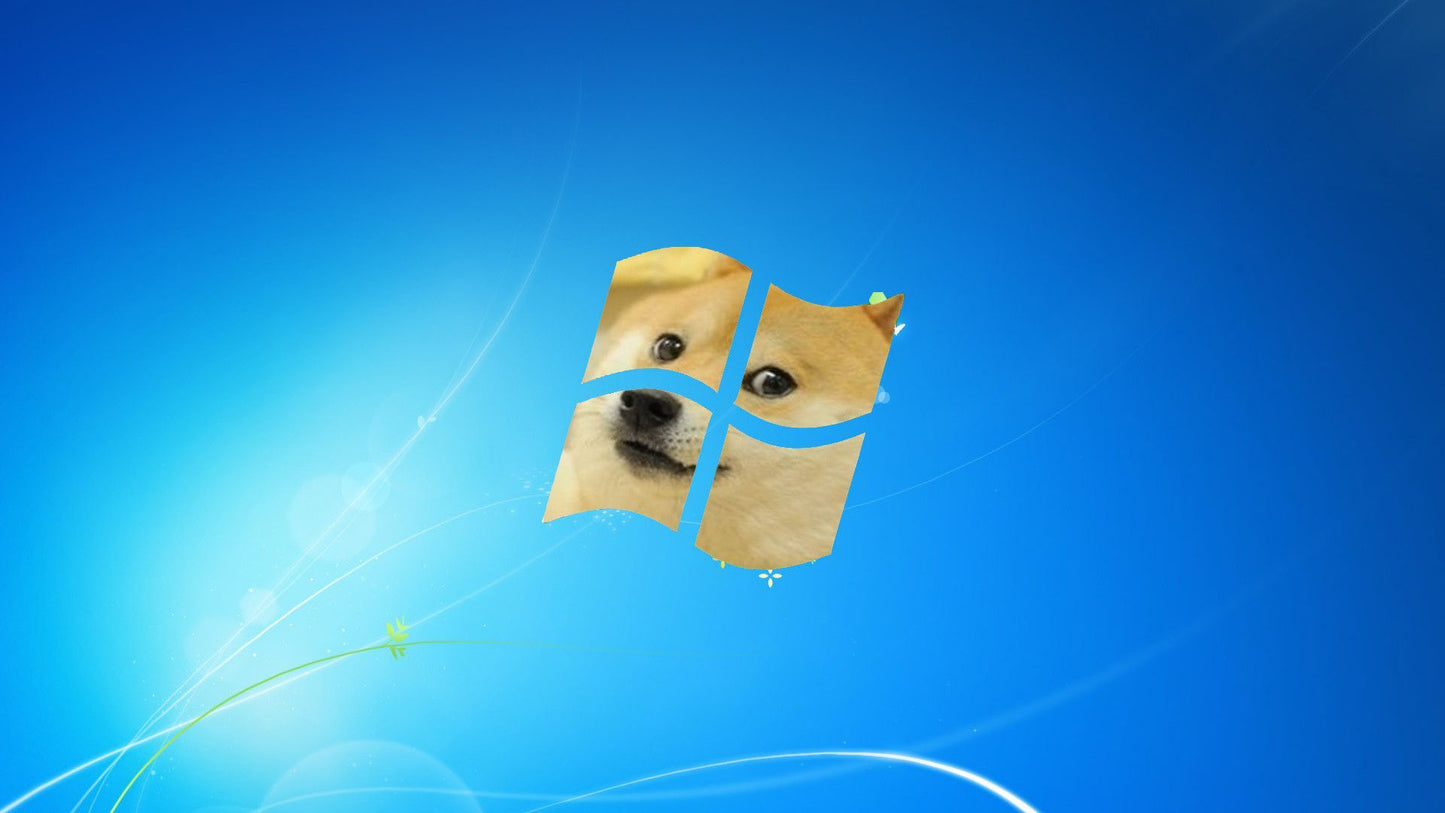 Doge Windows Meme Mousepad Desk mat