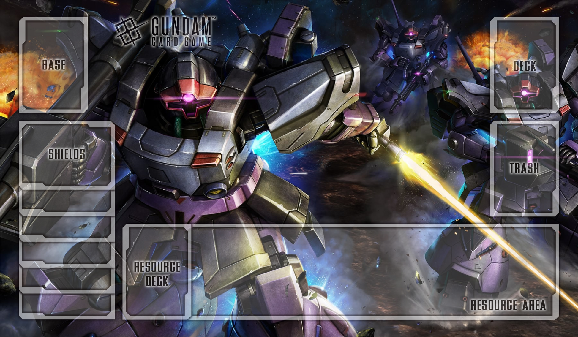 Dom Squad Gundam TCG Playmat