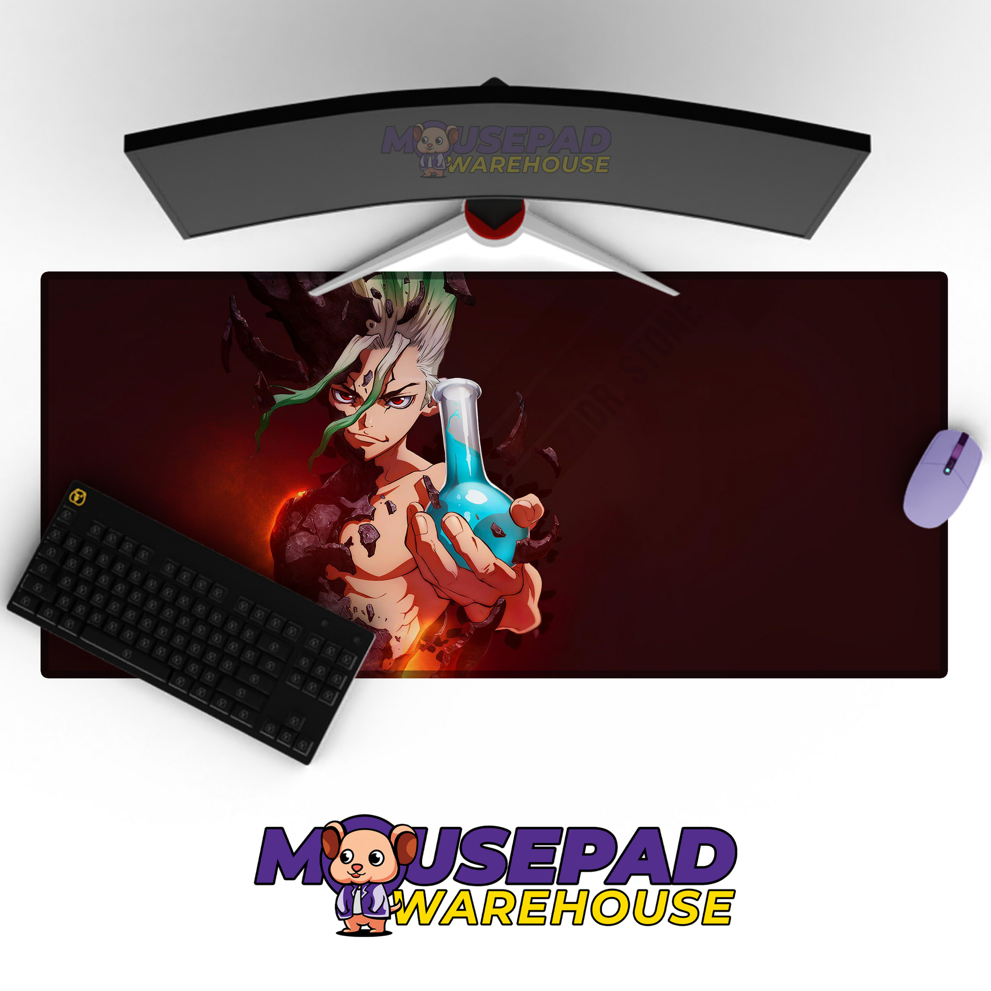 Dr Stone V1 Mousepad Mockup