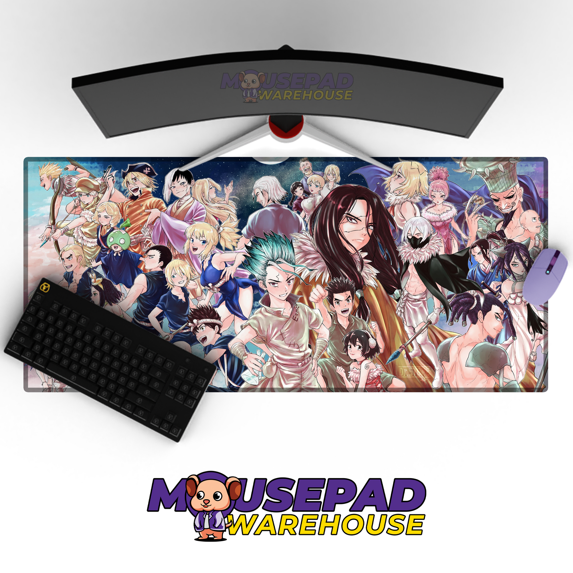Dr Stone V4 Mousepad Mockup
