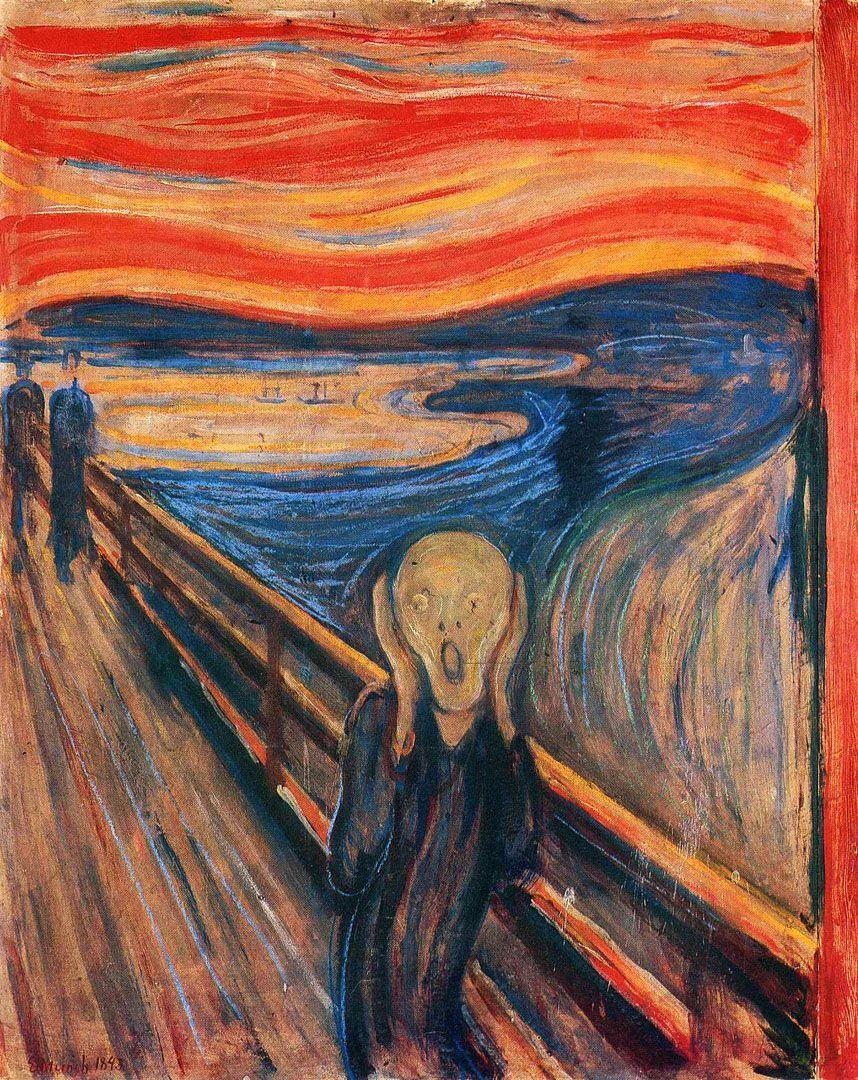 Edvard Munch - The Scream Art (Painting) Mousepad