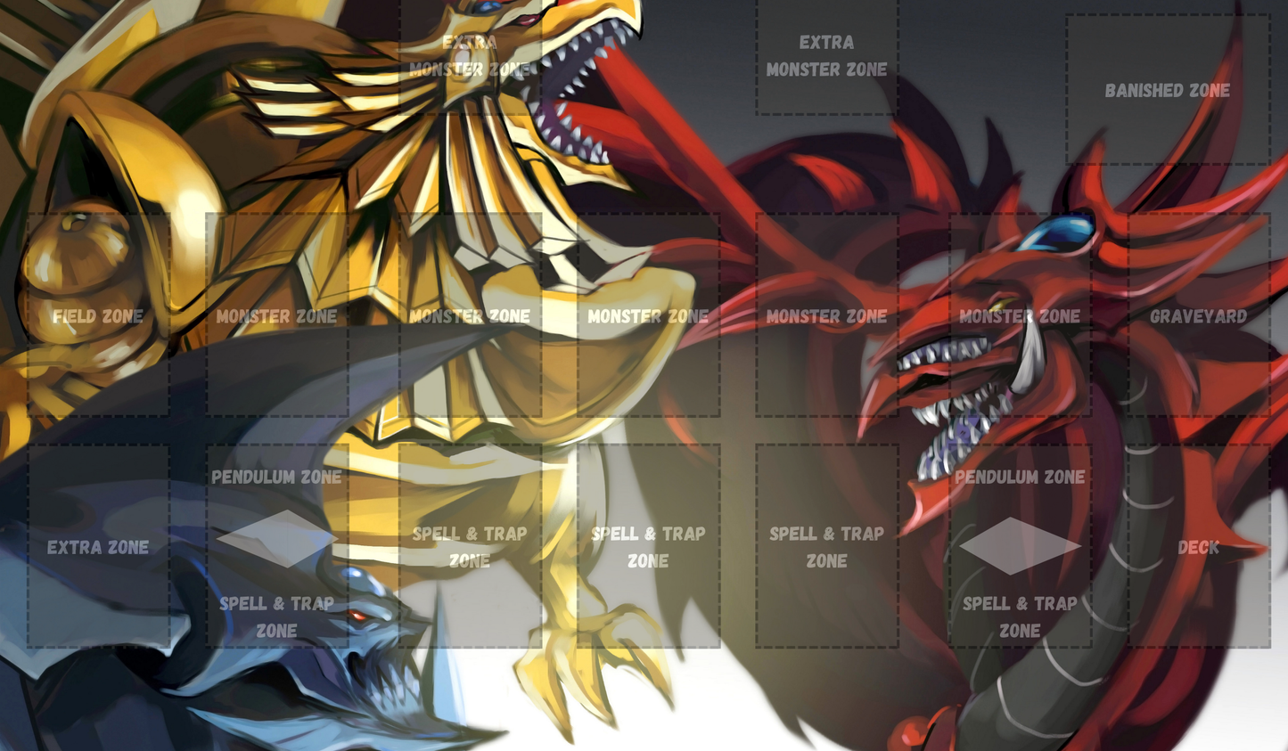 Egyptian Gods Yu Gi Oh Card Game Playmat