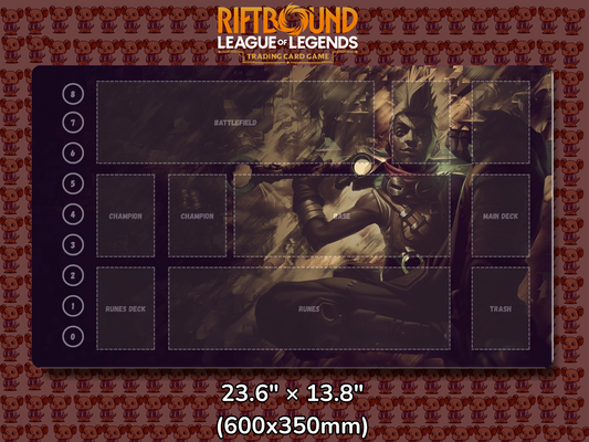Ekko V13 - RiftBound Trading Card Game Playmat Mockup