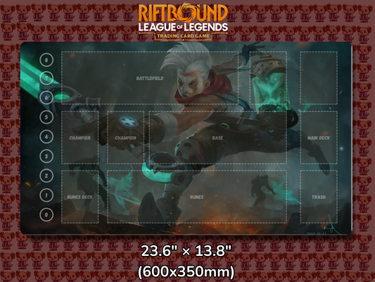 Ekko V2 - RiftBound Trading Card Game Playmat Mockup
