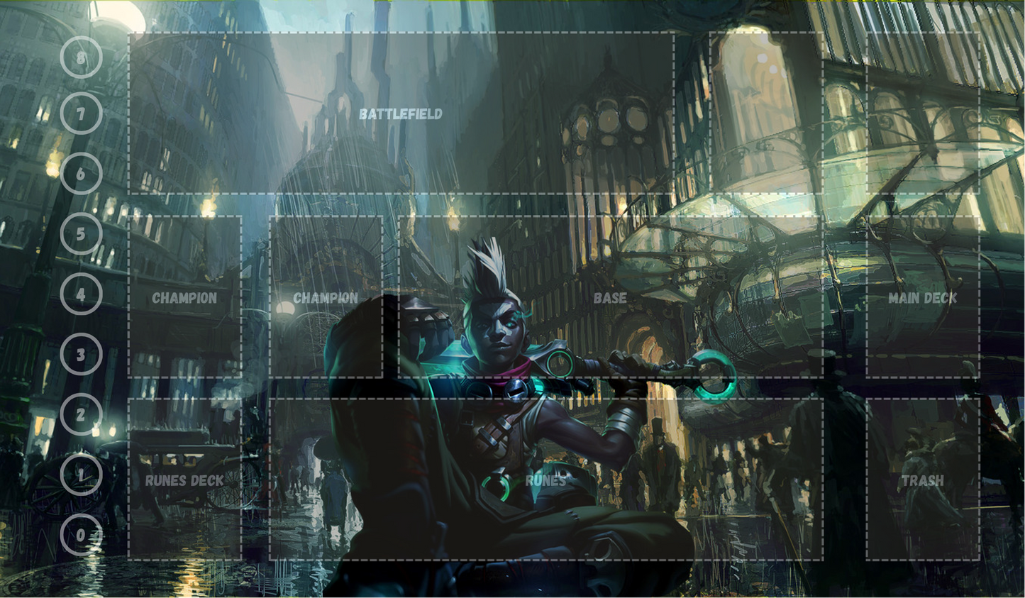 Ekko V3 - RiftBound Trading Card Game Playmat