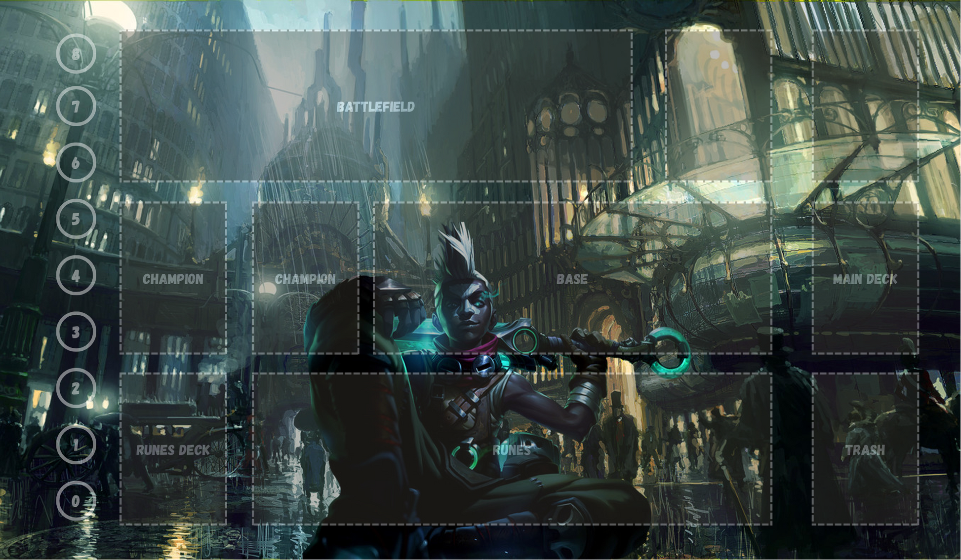 Ekko V3 - RiftBound Trading Card Game Playmat