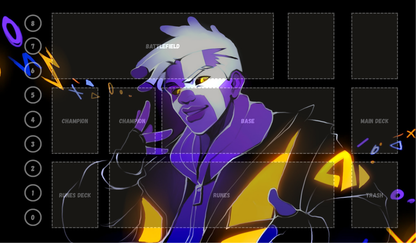 Ekko V4 - RiftBound Trading Card Game Playmat
