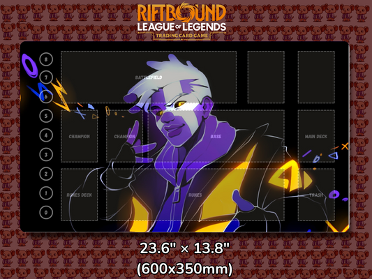 Ekko V4 - RiftBound Trading Card Game Playmat Mockup