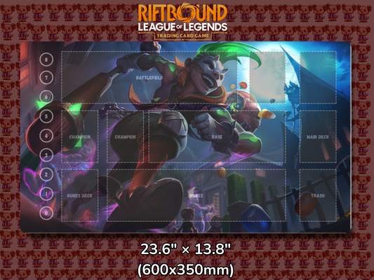 Ekko V5 - RiftBound Trading Card Game Playmat Mockup
