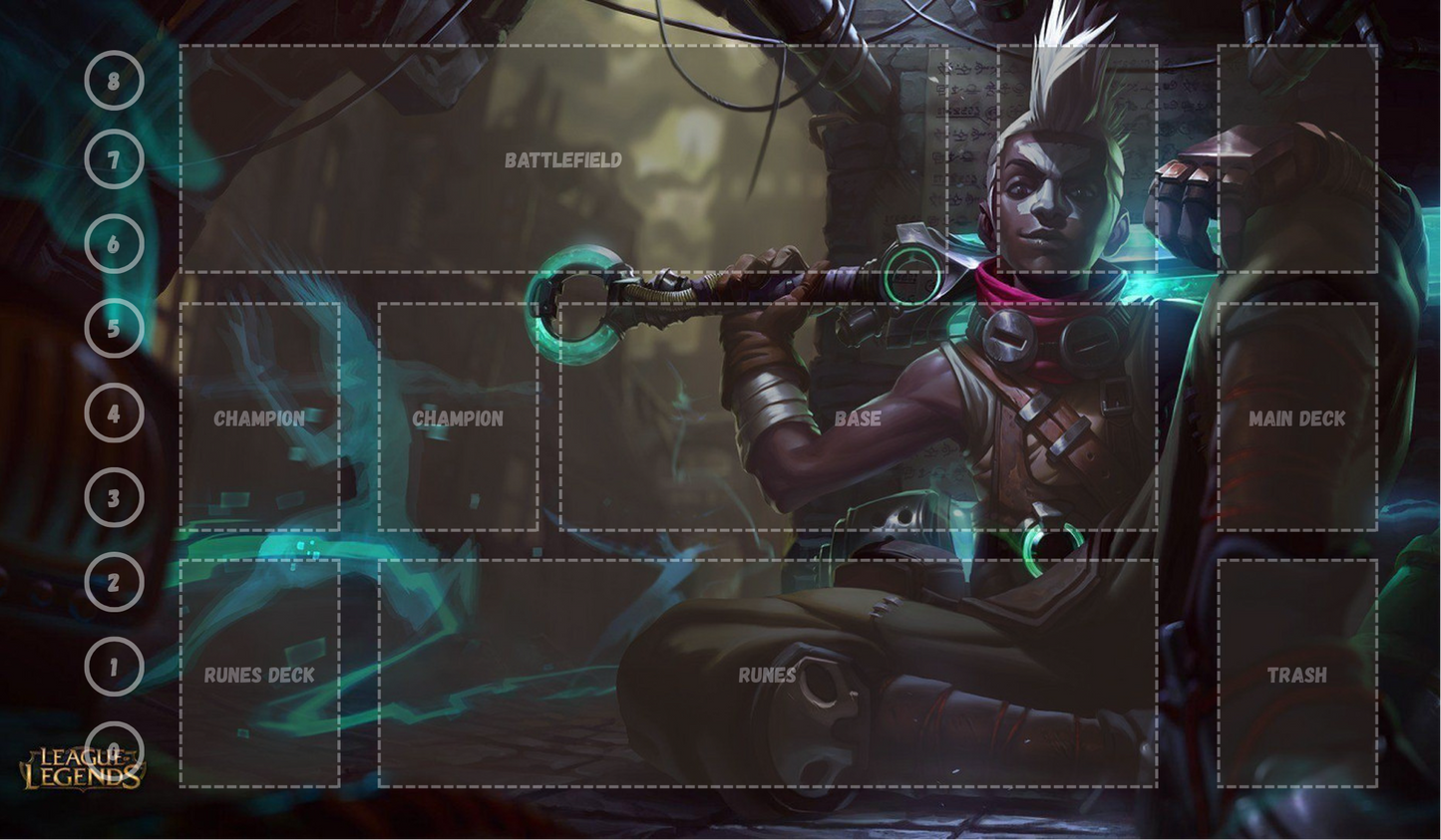 Ekko V6 - RiftBound Trading Card Game Playmat