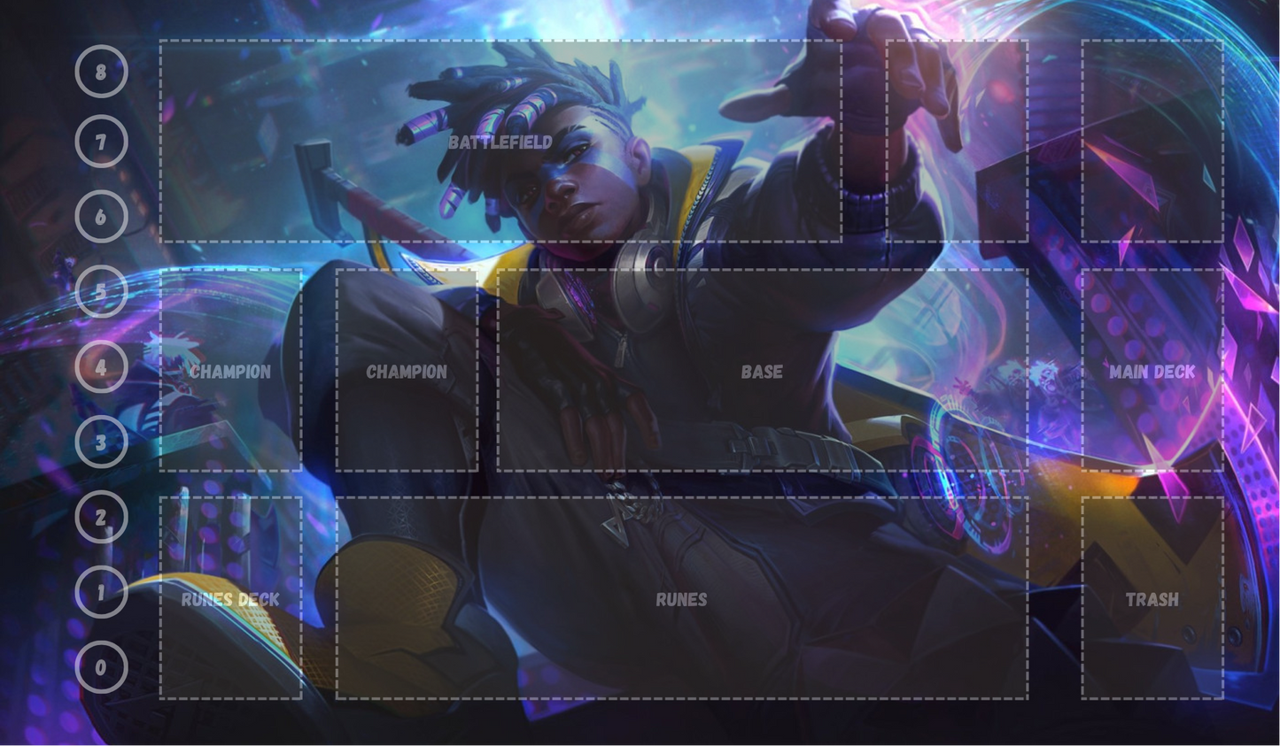 Ekko V7 - RiftBound Trading Card Game Playmat