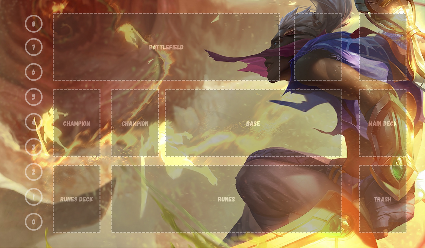 Ekko V8 - RiftBound Trading Card Game Playmat