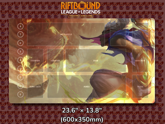 Ekko V8 - RiftBound Trading Card Game Playmat Mockup
