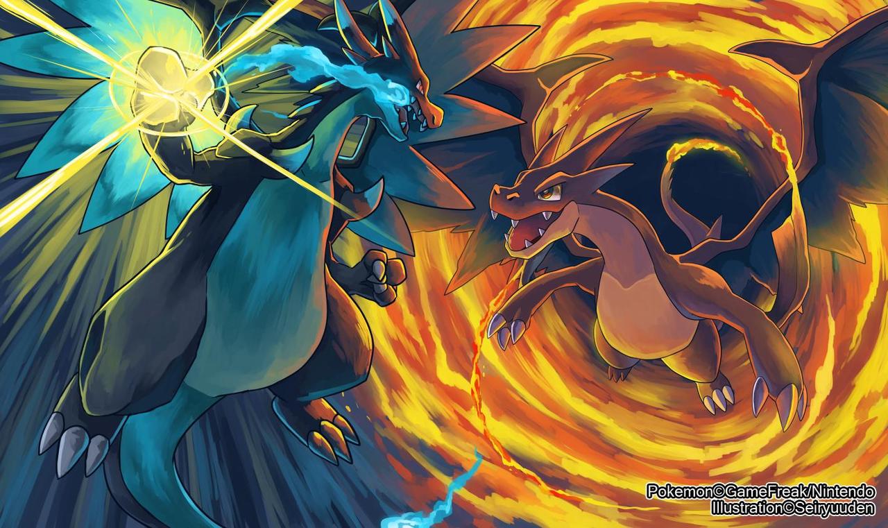 Epic Mega Charizard X vs Mega Charizard Y