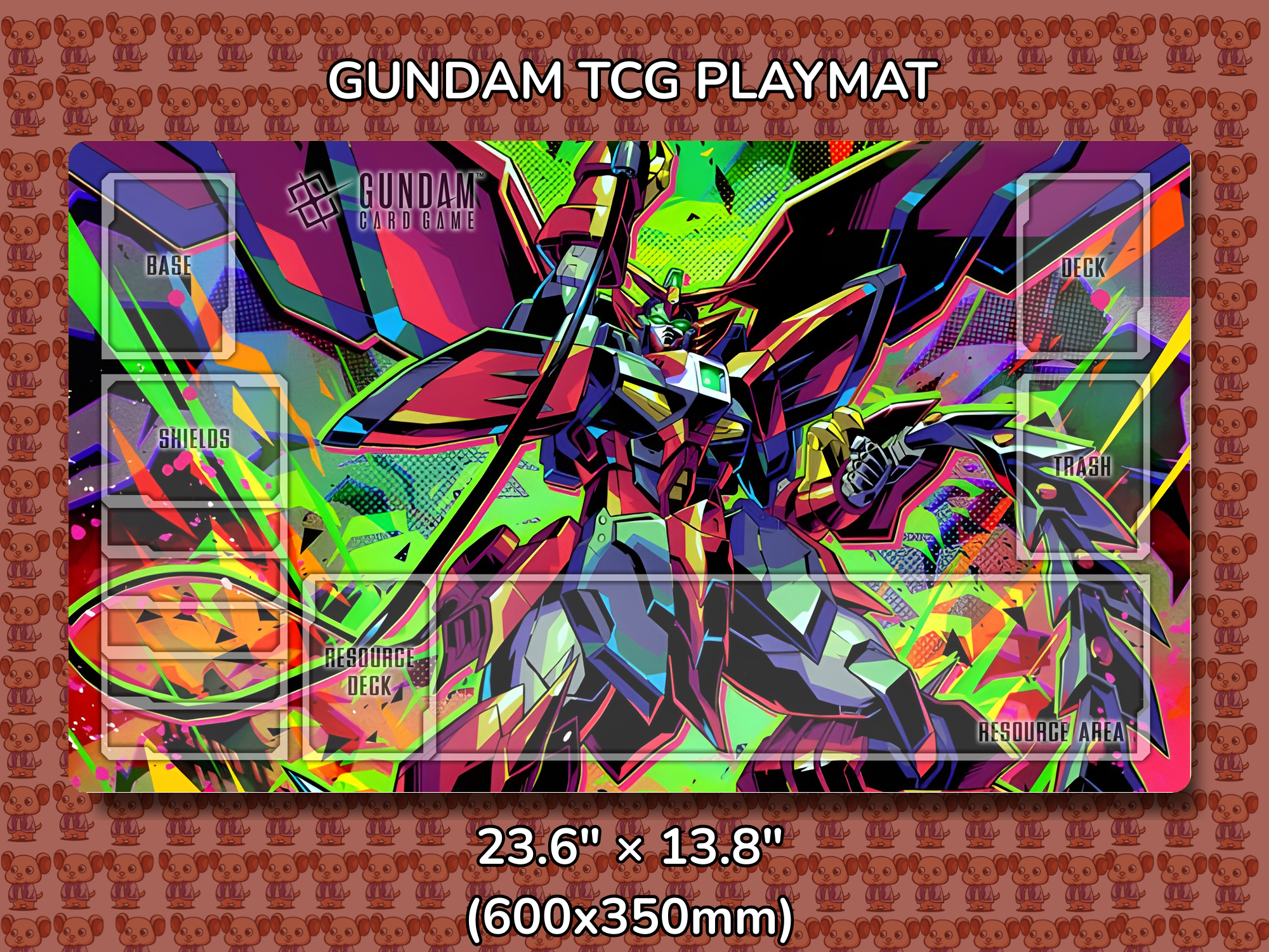 Epyon V1 Gundam TCG Playmat Mockup