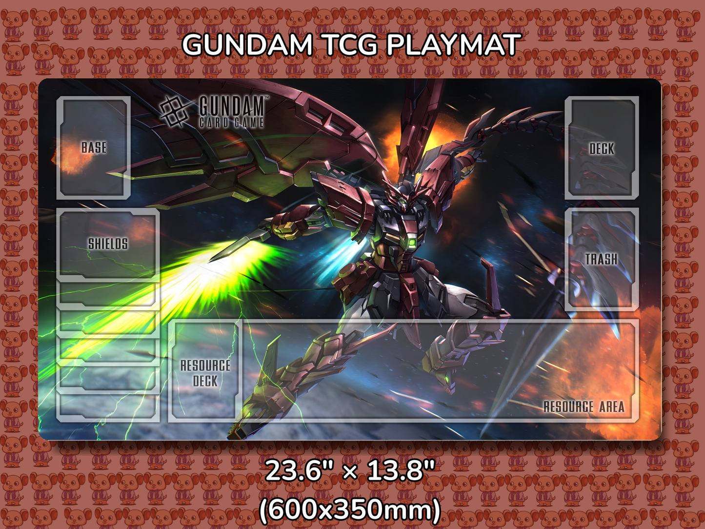 Epyon V2 Gundam TCG Playmat Mockup