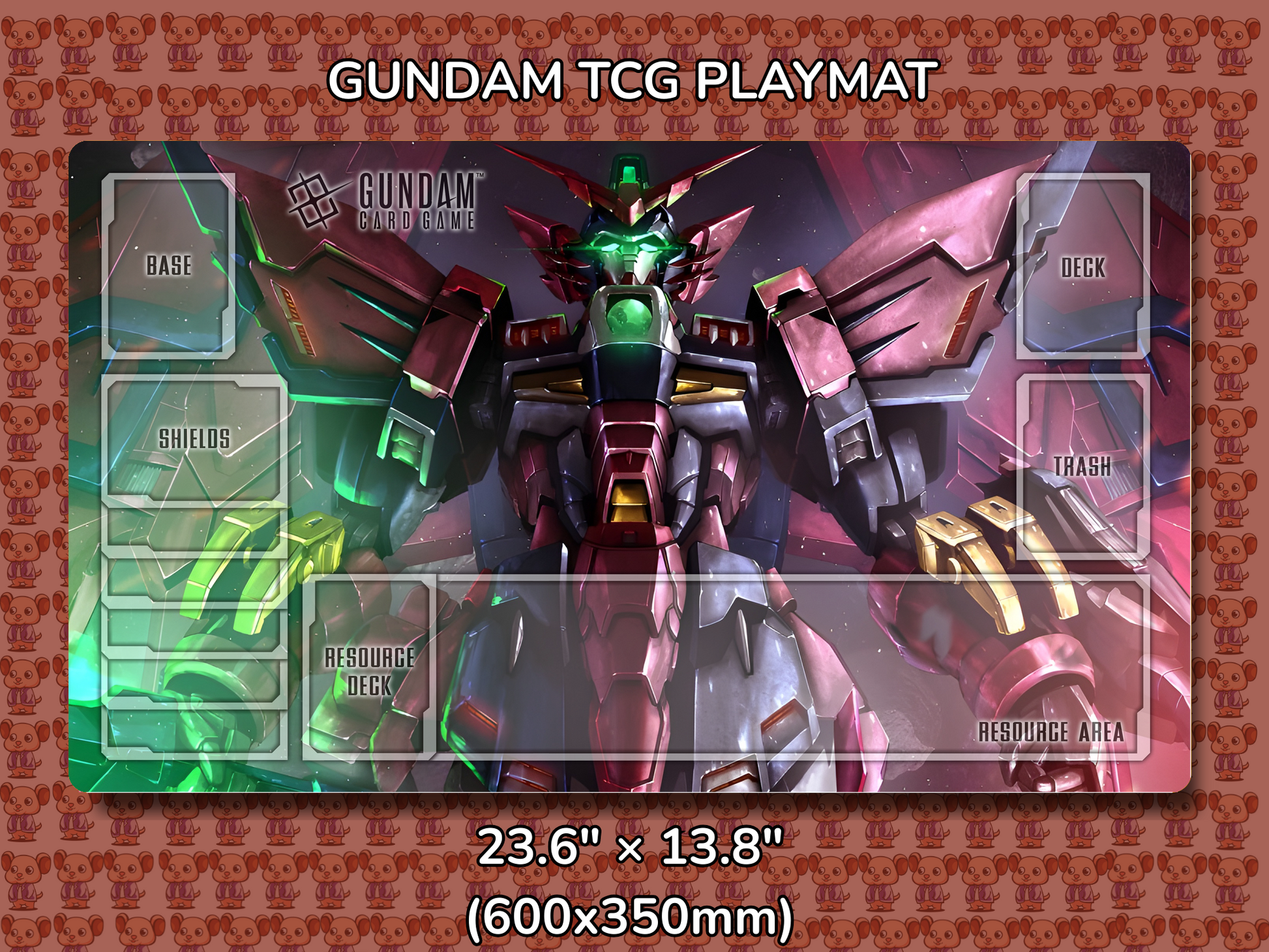 Epyon by Unknown Gundam TCG Playmat Mockup