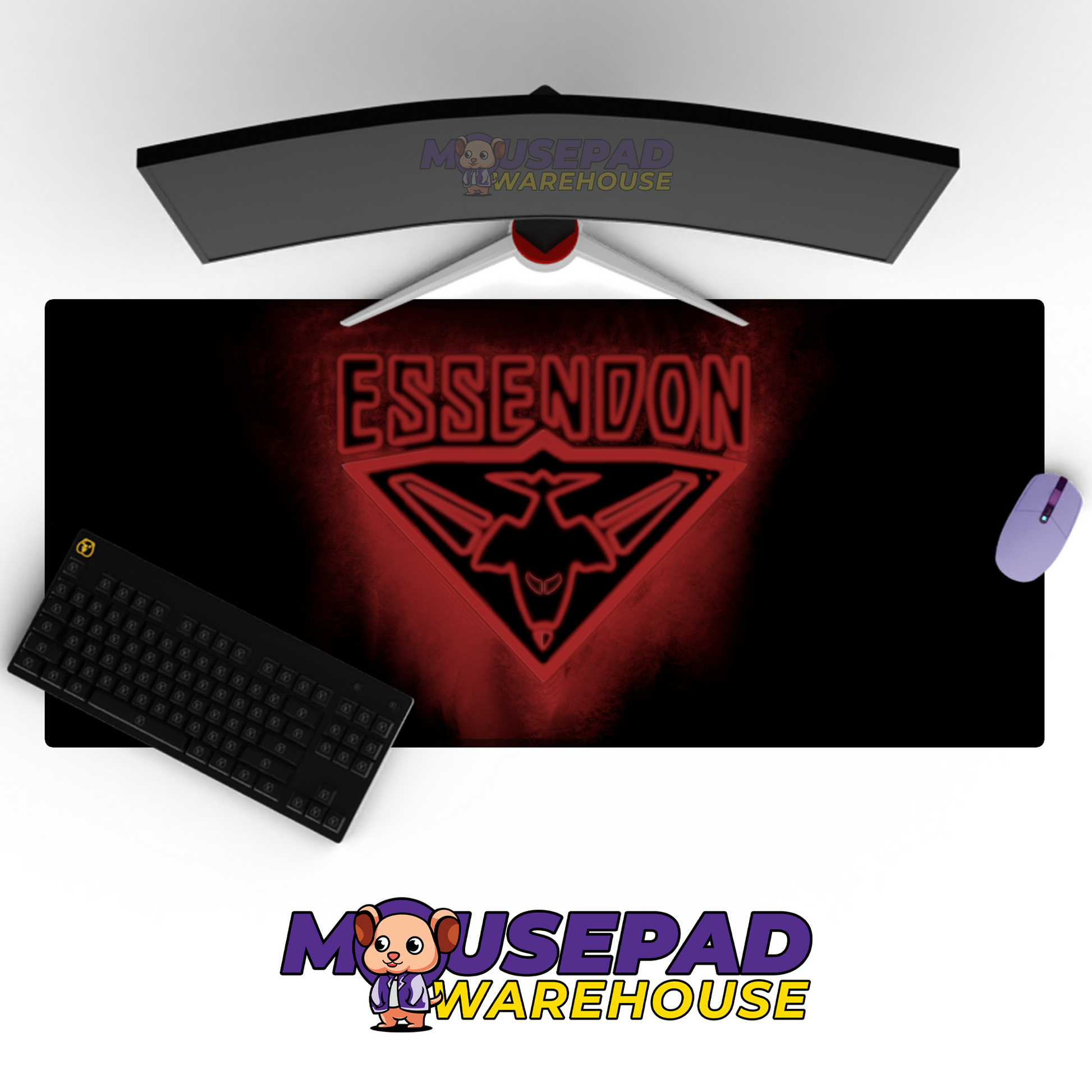 Essendon Bombers V2 Mousepad Deskmat Mockup