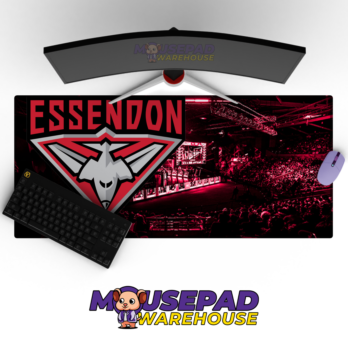 Essendon Bombers V4 Mousepad Deskmat Mockup