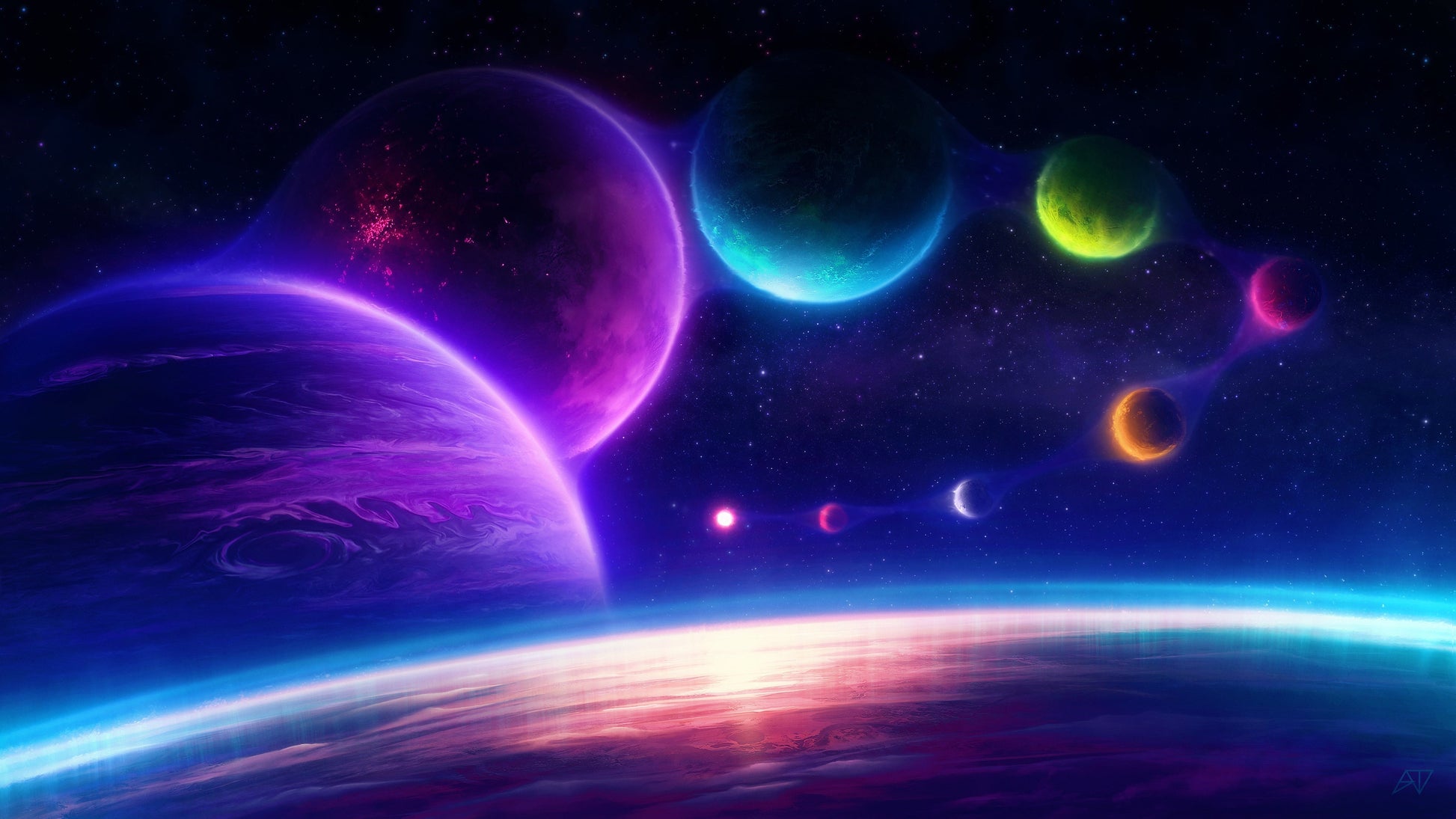 Eternal Cosmos Timeless Space Universe Desk Mat