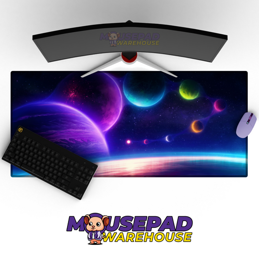 Eternal Cosmos Timeless Space Universe Desk Mat Mockup