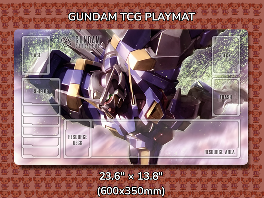 Exia Avalanche Gundam TCG Playmat Mockup