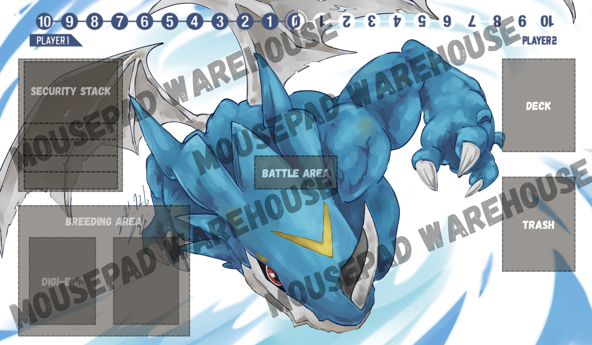 Exveemon Digimon Card Game Playmat