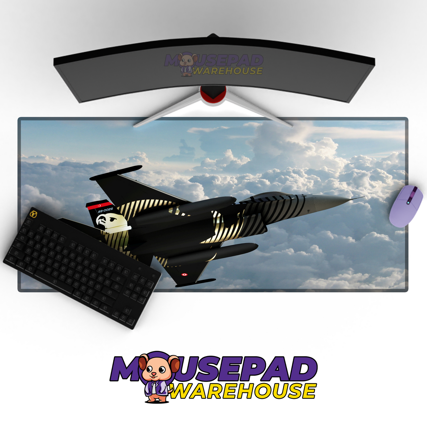 F-16 Fighting Falcon V10 Mousepad Deskmat Mockup
