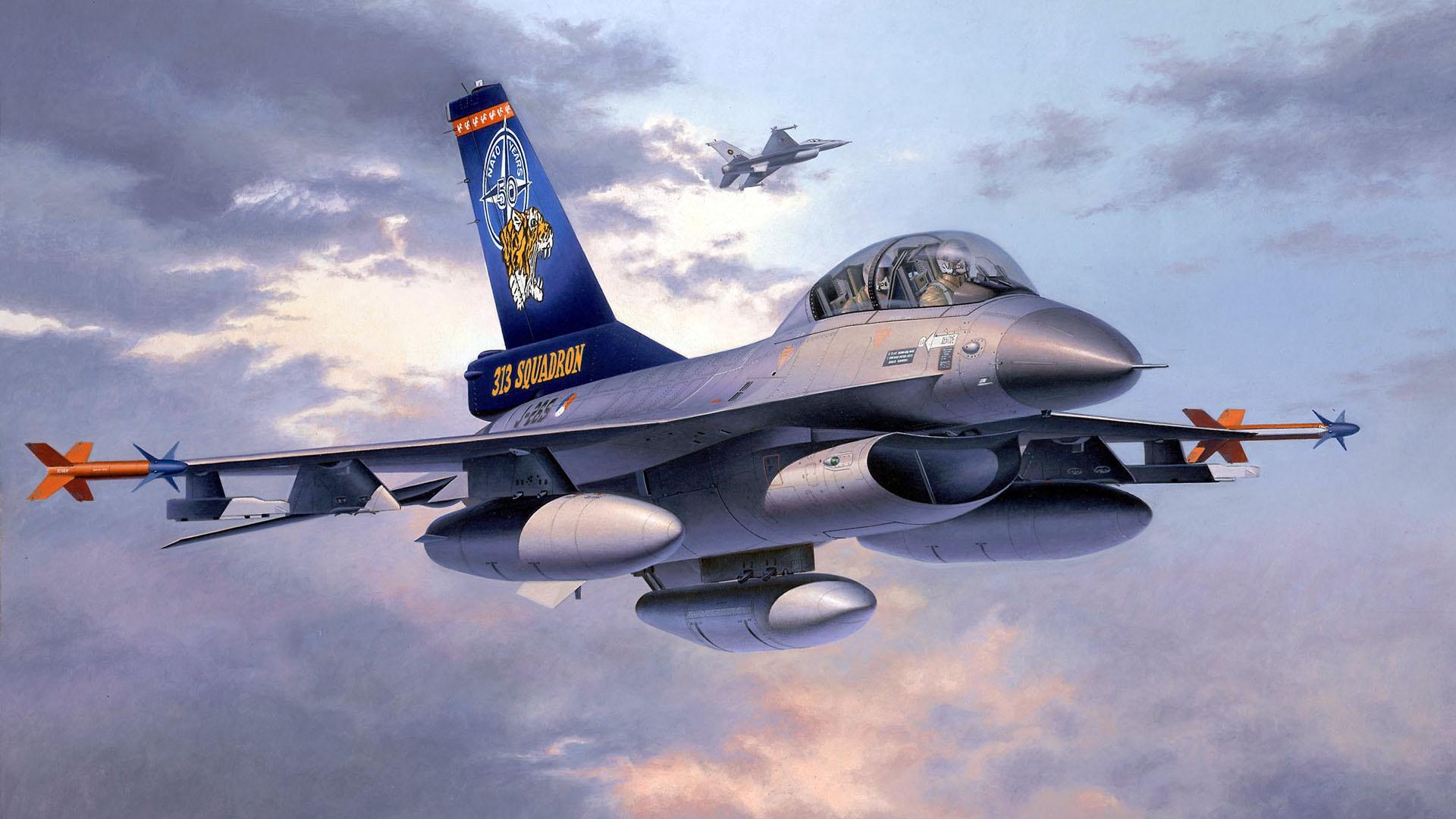 F-16 Fighting Falcon V12 Mousepad Deskmat