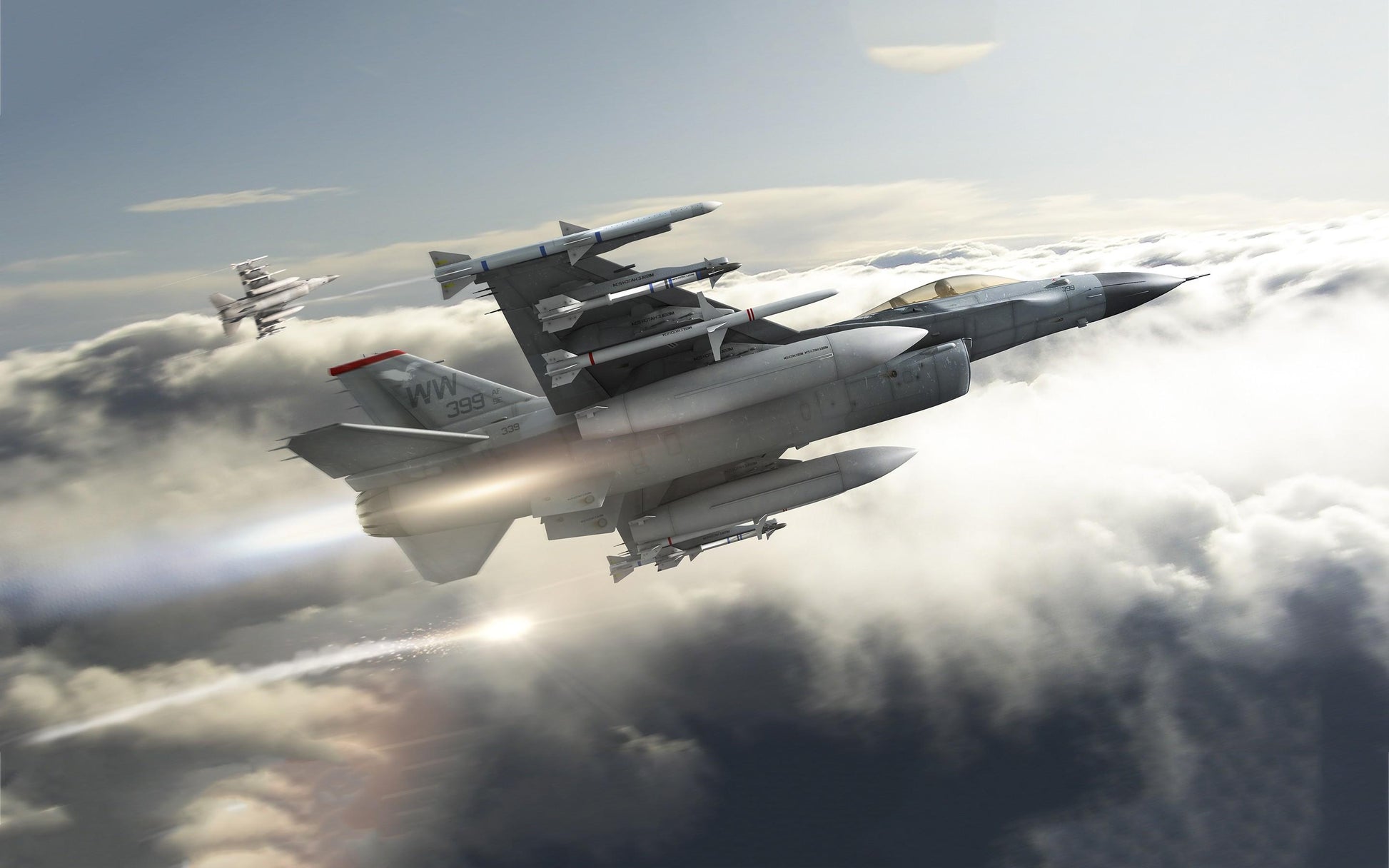F-16 Fighting Falcon V15 Mousepad Deskmat