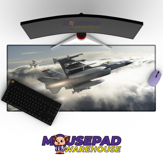 F-16 Fighting Falcon V15 Mousepad Deskmat Mockup