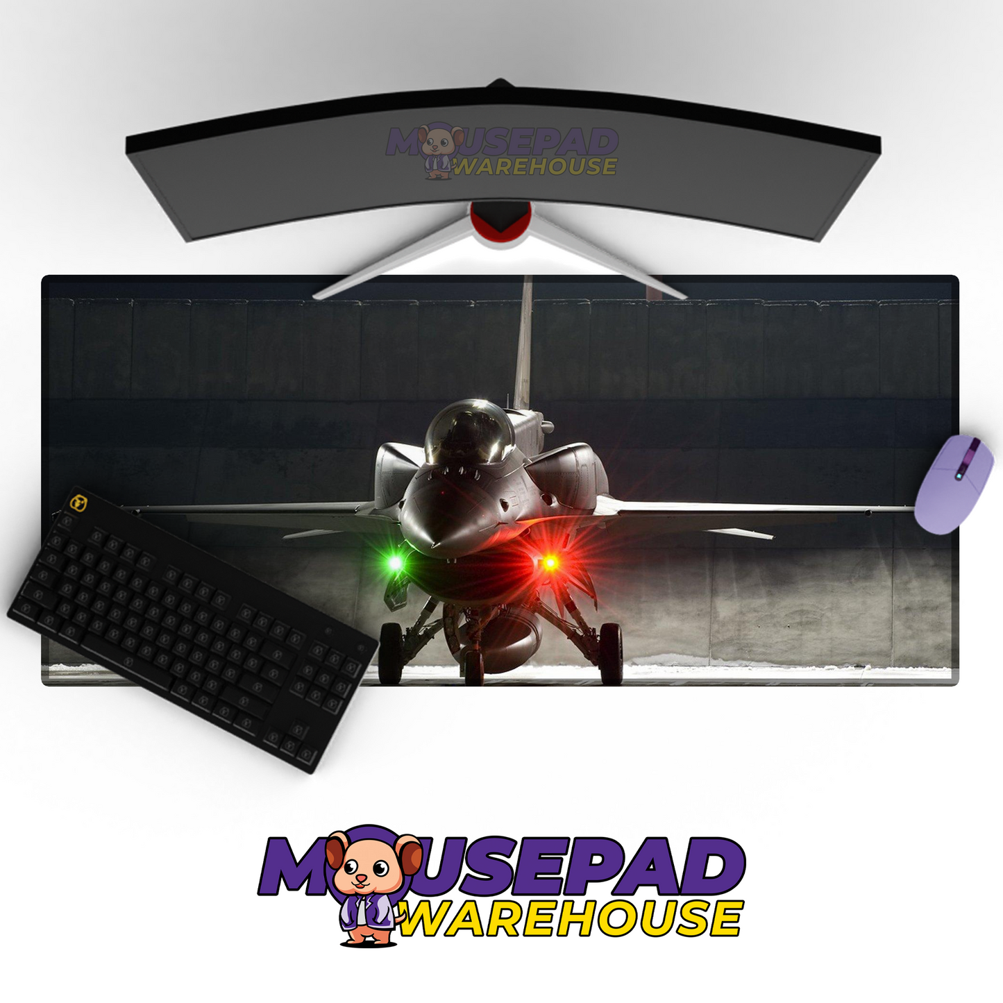 F-16 Fighting Falcon V18 Mousepad Deskmat Mockup