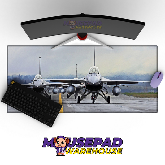 F-16 Fighting Falcon V19 Mousepad Deskmat Mockup