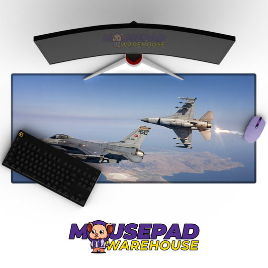 F-16 Fighting Falcon V1 Mousepad Deskmat Mockup